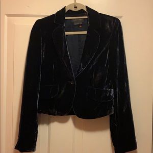 Velour jacket deep blue color size s